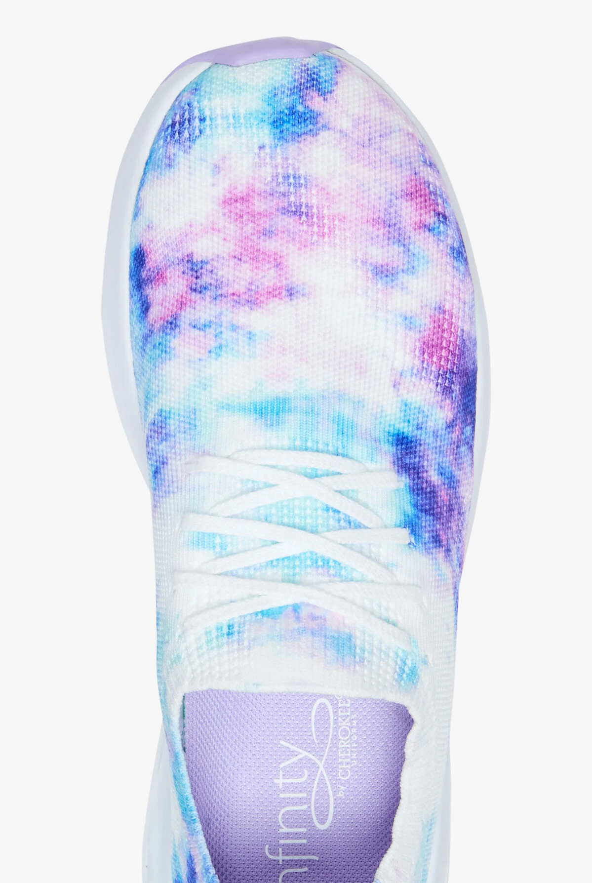 Infinity By Cherokee Women's Bolt Pastel Watercolor Athletic Lace Up Nursing Shoes - Image 2