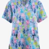 Butter-Soft Originals Desert Cactus Ceil Women's 2-Pocket Classic Fit V-Neck Printed Scrub Top