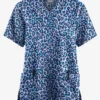 Butter-Soft Originals Jungle Mix Ceil Women's 2-Pocket Classic Fit V-Neck Printed Scrub Top