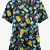Butter-Soft Originals Walk On The Beach Women's 2-Pocket Classic Fit V-Neck Printed Scrub Top