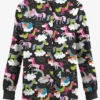Butter-Soft Originals On The Clouds Women's 3-Pocket Warm-Up Printed Scrub Jacket