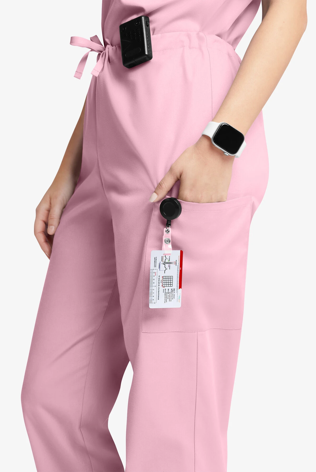 Butter-Soft Originals Unisex 4-Pocket Drawstring Relaxed Straight Leg Scrub Pants - Image 2