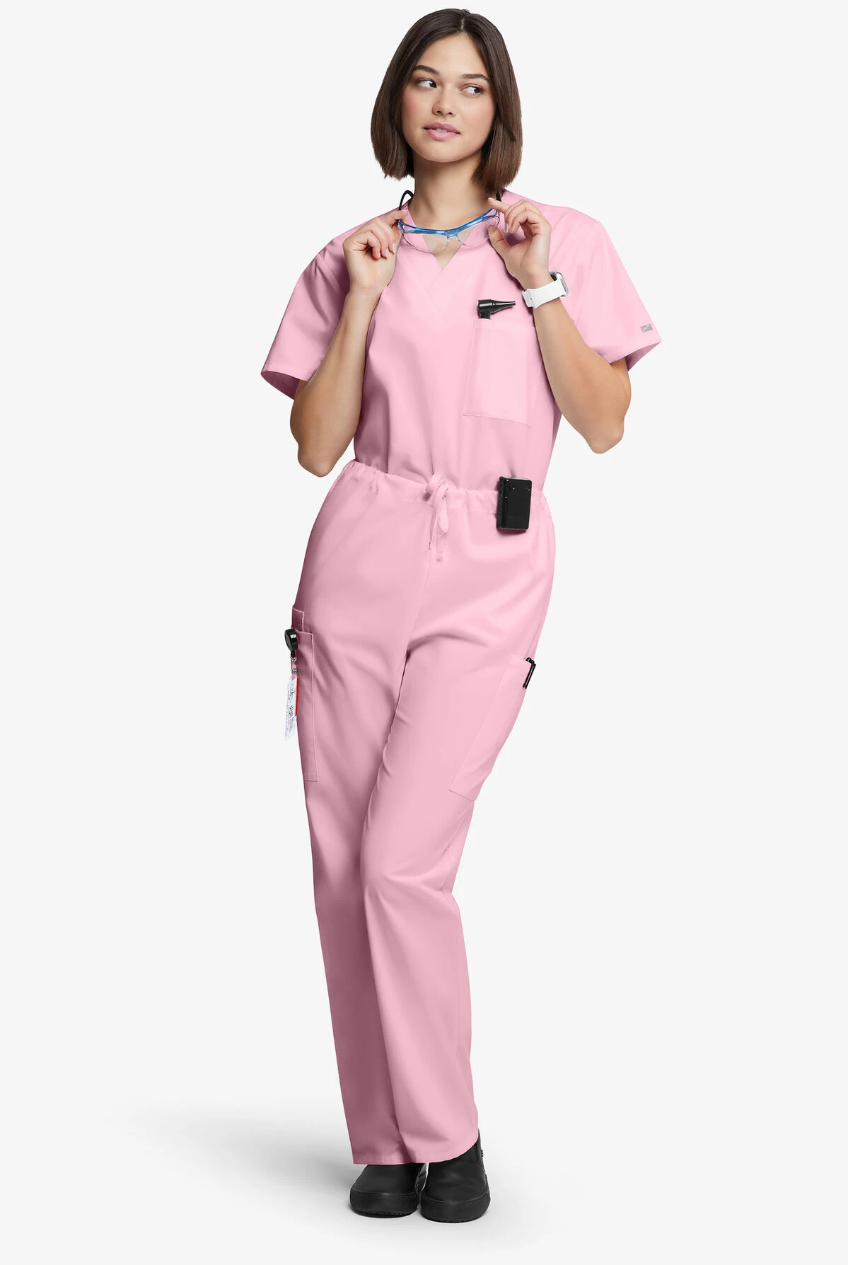 Butter-Soft Originals Unisex 4-Pocket Drawstring Relaxed Straight Leg Scrub Pants - Image 4