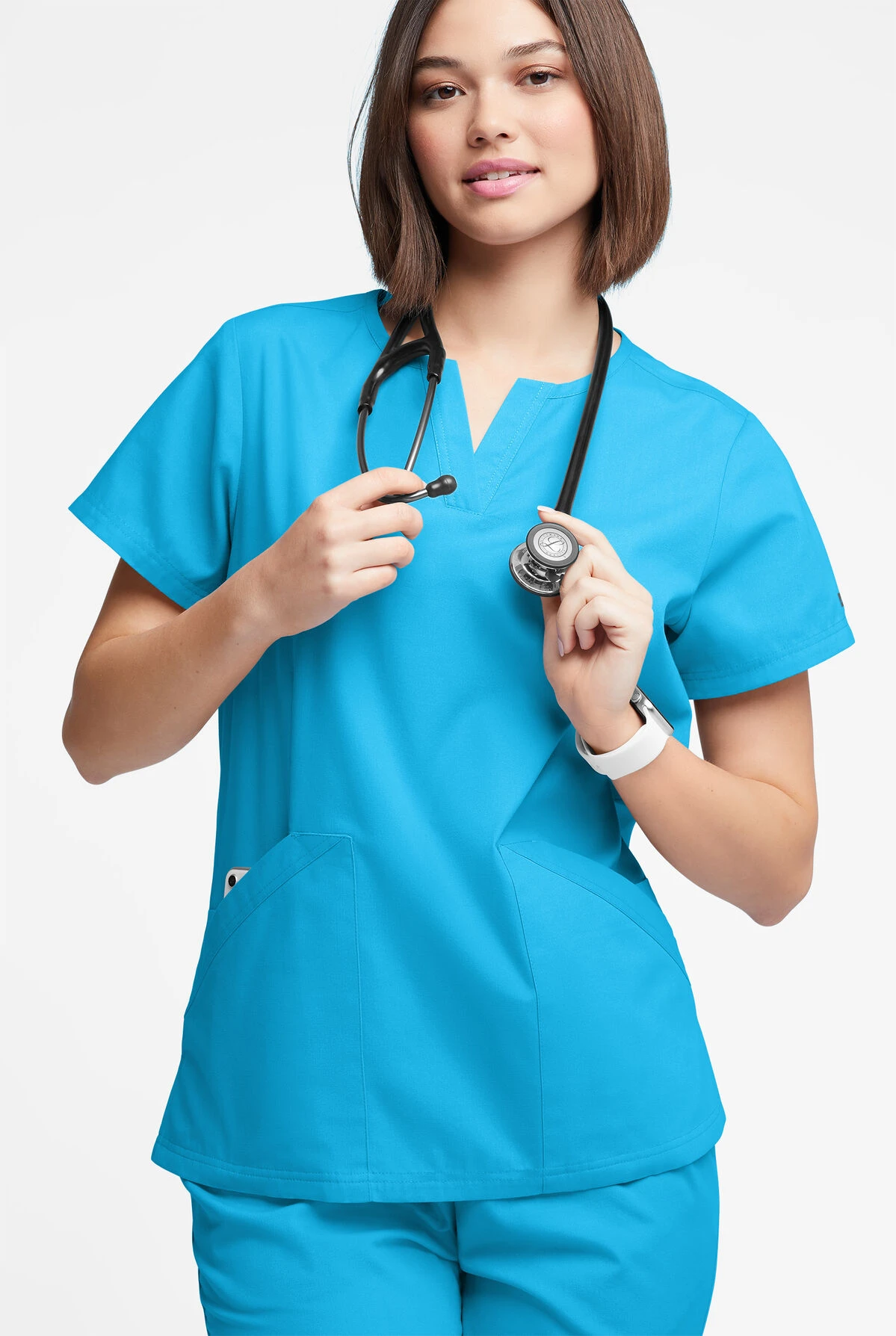 Butter-Soft Originals Women's 4-Pocket Notch Neck Scrub Top - Image 2