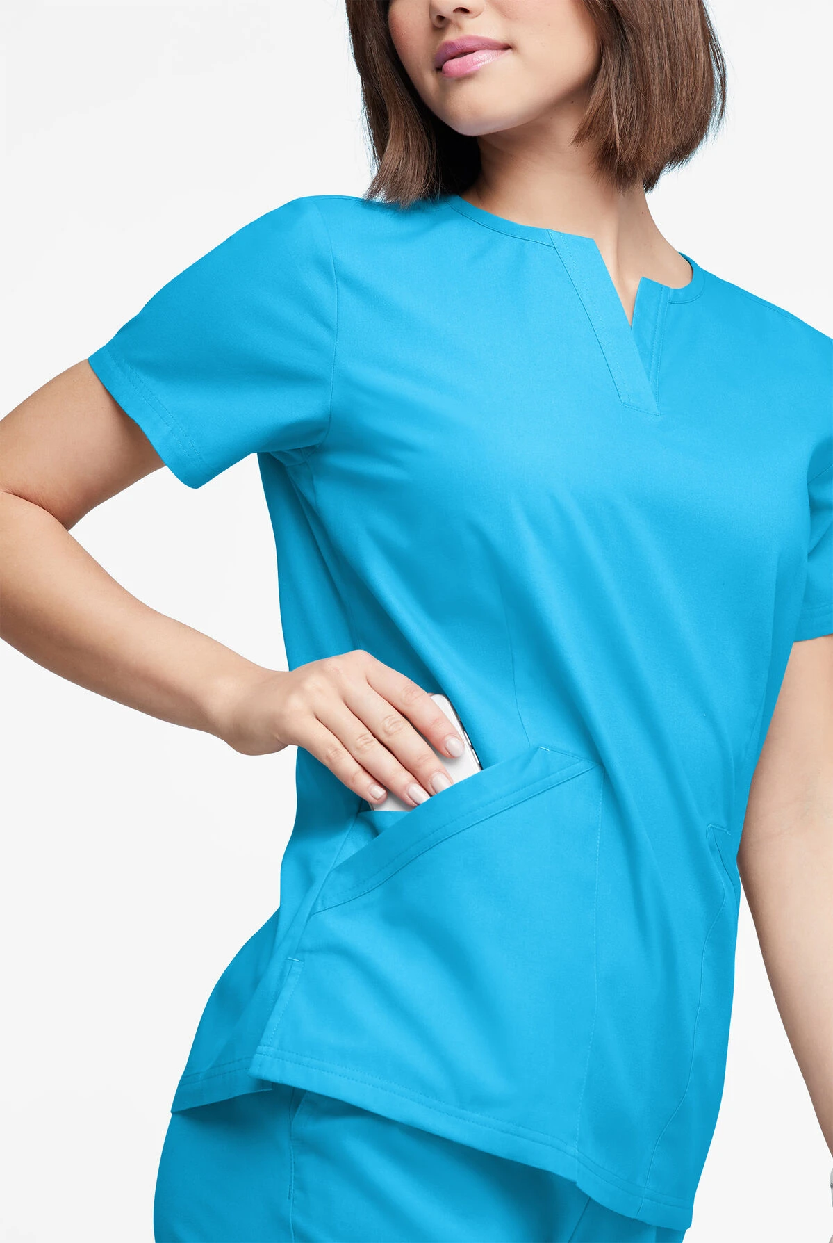 Butter-Soft Originals Women's 4-Pocket Notch Neck Scrub Top - Image 4