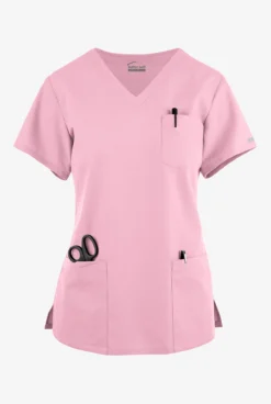 Butter-Soft Originals Women's 7-Pocket Curved V-Neck Scrub Top