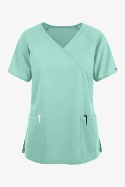 Butter-Soft Originals Women's 3-Pocket Mock Wrap Scrub Top