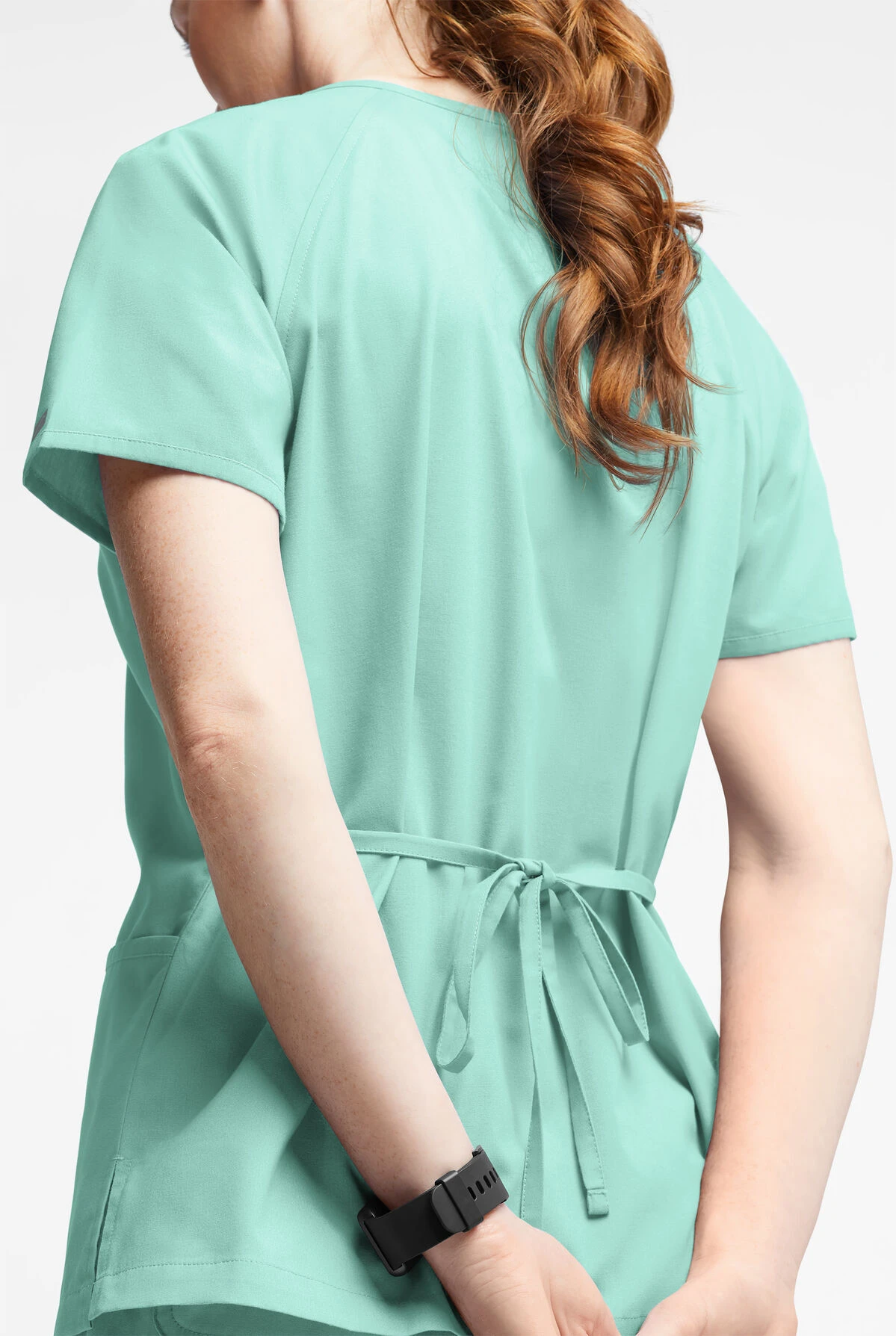Butter-Soft Originals Women's 3-Pocket Mock Wrap Scrub Top - Image 3
