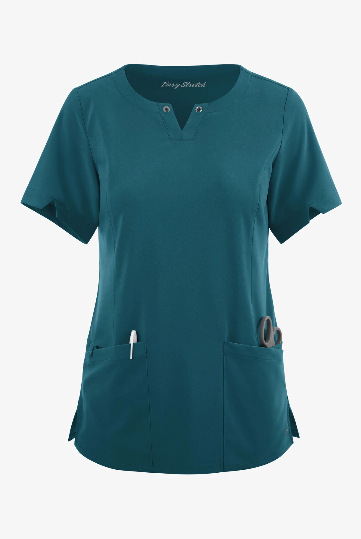 Easy STRETCH By Butter-Soft™ Women's Amber 4-Pocket Notch Neck Scrub Top
