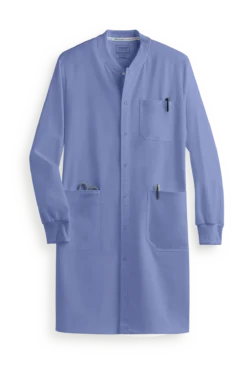 Cherokee Workwear Revolution Tech Unisex 3-Pocket STRETCH Snap Front Lab Coat