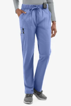 UA Exclusive Cherokee Workwear Professionals Active Women's 5-Pocket STRETCH Tapered Leg Scrub Pants - Petite