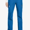 Cherokee Workwear Women's 6-Pocket Rib-Knit Waistband Pull-On Cargo Scrub Pants