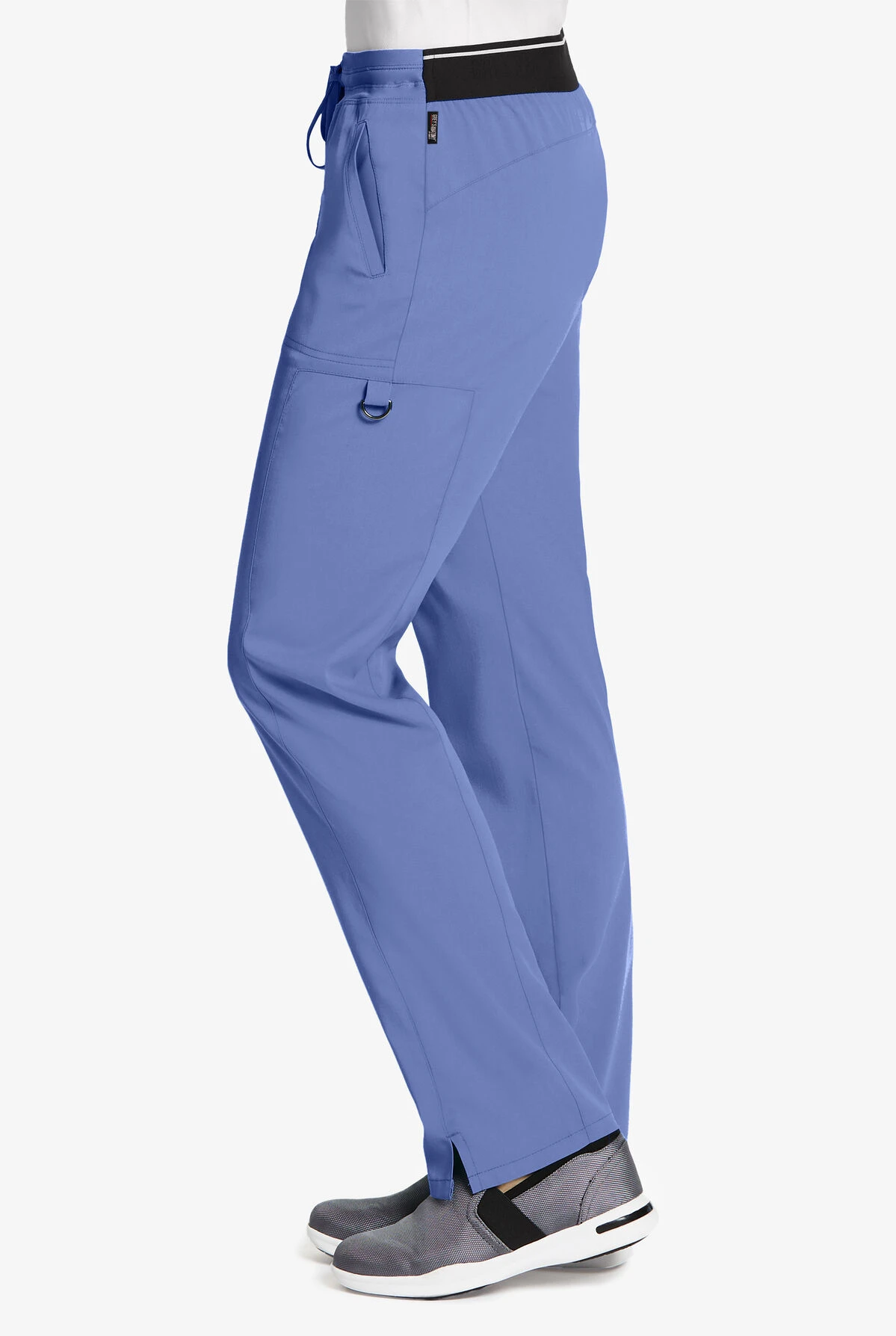 Grey's Anatomy™ By Barco Spandex STRETCH Kim Women's 3-Pocket Back Elastic Cargo Scrub Pants - Petite - Image 3