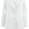 Healing Hands White Coat Minimalist Women's 32" 3-Pocket STRETCH Lab Coat