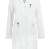 Healing Hands White Coat Minimalist Women's 37 ½" 5-Pocket STRETCH Lab Coat