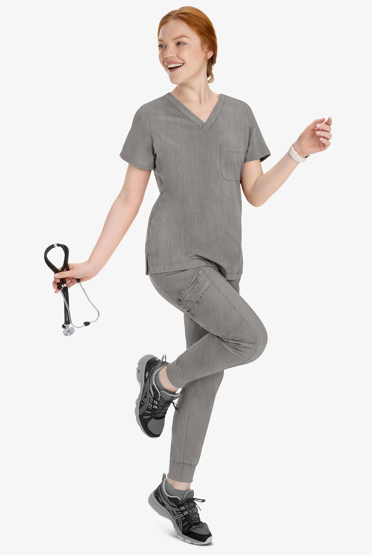 Healing Hands Purple Label Toby Women's 7-Pocket STRETCH Jogger Drawstring Scrub Pant - Tall - Image 6