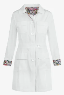 Koi Heavy Twill Women's 35 ¾" 4-Pocket Lab Coat