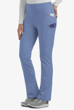 Lauderdale By UA Del Largo Ponte Women's 4-Pocket Knit Yoga STRETCH Scrub Pants - Petite