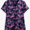 Maevn Graceful Strength Women's 3-Pocket V-Neck Print Scrub Top