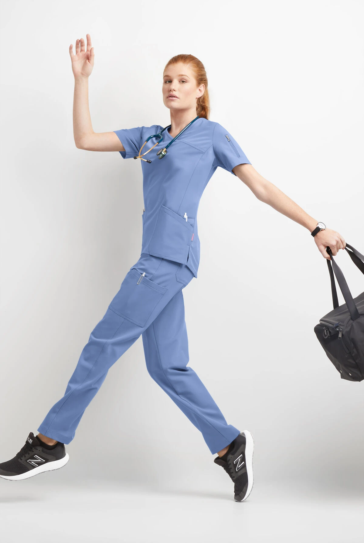 MOVEMENT By Butter-Soft Rigel Women's 9-Pocket Interior Drawstring STRETCH Scrub Pants - Image 4