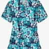 UA Best Buy River Floral Navy Women's 3-Pocket V-Neck Print Scrub Top