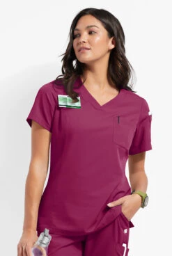 ReSurge Diamond Women's 3-Pocket V-Neck Tuck In / Wear Out Scrub Top