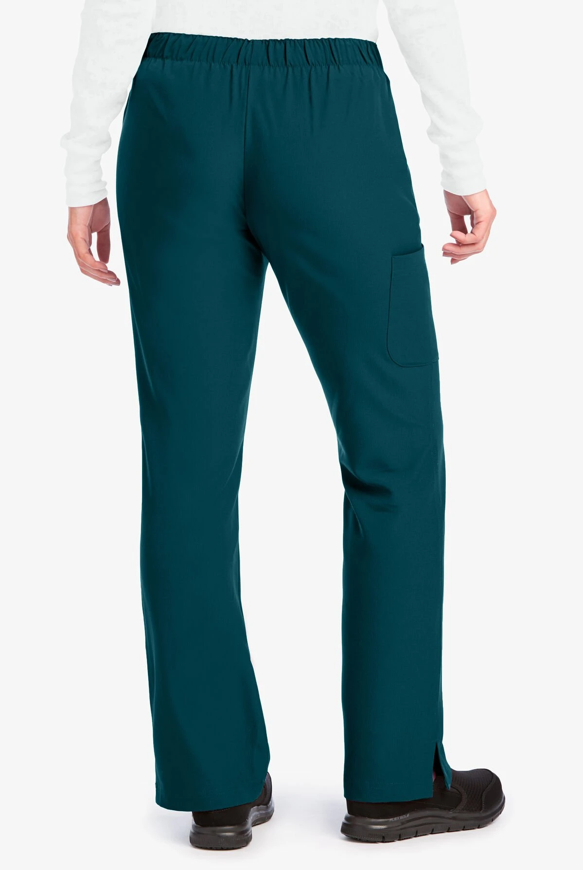 Skechers By Barco Reliance Women's 3-Pocket STRETCH Cargo Drawstring Scrub Pants - Petite - Image 2