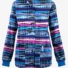 Butter-Soft Originals Rio Stripe Women's 3-Pocket Warm-Up Printed Scrub Jacket