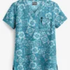 UA Butter-Soft STRETCH Bandana Paisley Women's 1-Pocket V-Neck Print Scrub Top