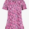 UA Butter-Soft STRETCH Romantic Paisley Eggplant Women's 1-Pocket V-Neck Tuck-In Printed Scrub Top