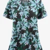 UA Butter-Soft STRETCH Happy Morning Floral Women's 2-Pocket V-Neck Print Scrub Top