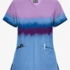 UA Butter-Soft Painted Stripes Ceil Women's Welt Pocket V-Neck Print Scrub Top