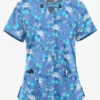 UA Butter-Soft STRETCH Whispering Floral Ceil Women's 4-Pocket Large Grommet Print Scrub Top
